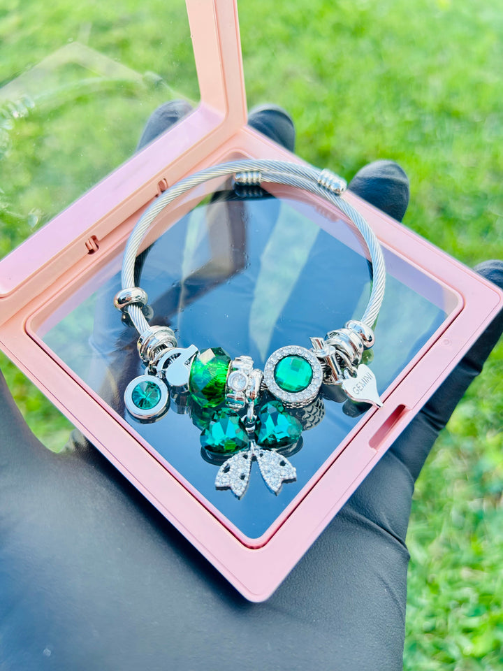 Pulsera de charms Verde