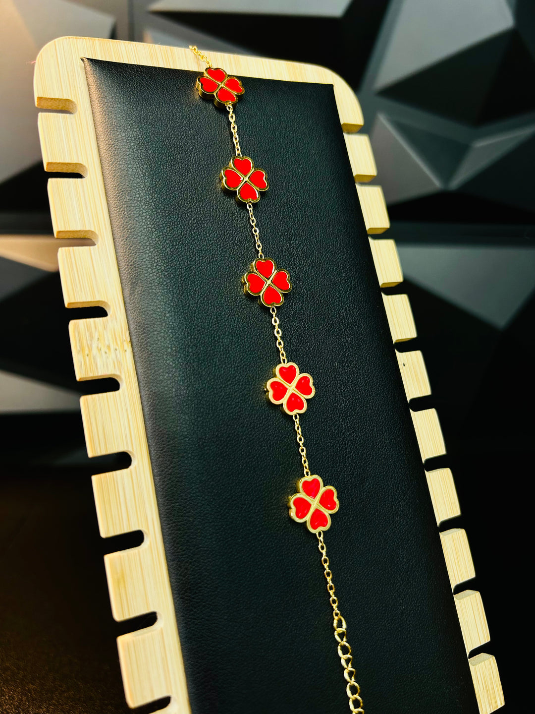 Pulsera de Corazones Roja
