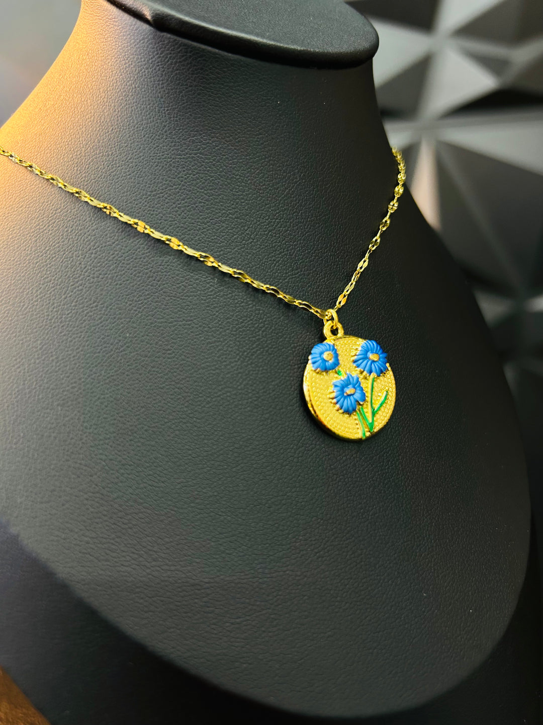 Collar de Flofres Azul
