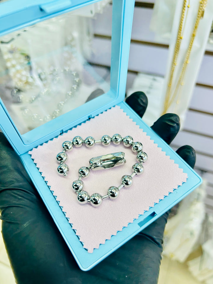 Pulsera de Bolitas Plata
