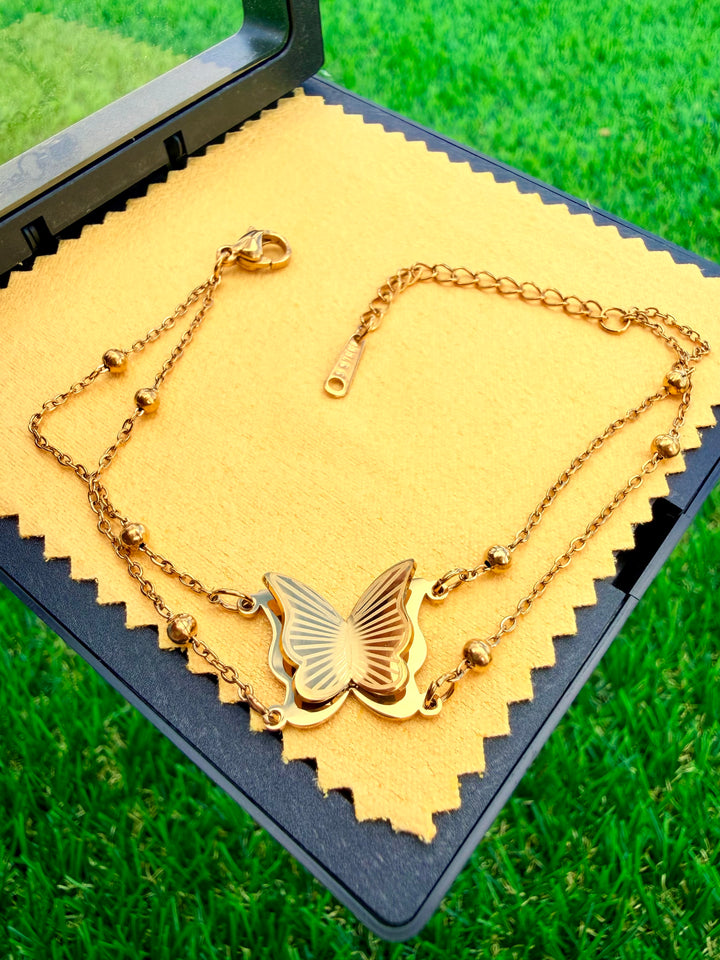 Pulsera de Mariposa Doble