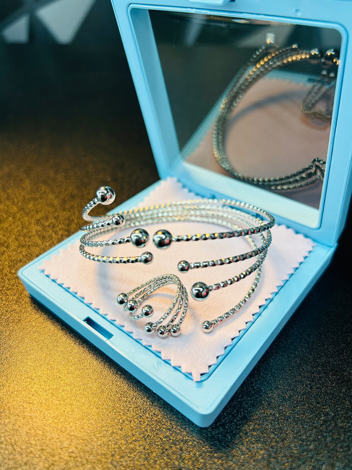 Set Espiral Plata