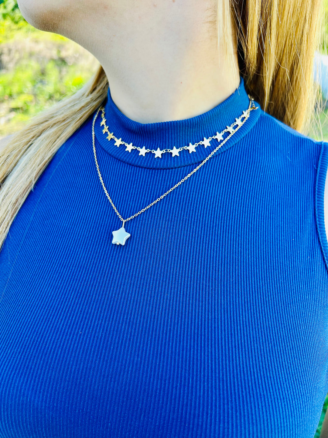 Collar Doble de Estrellas