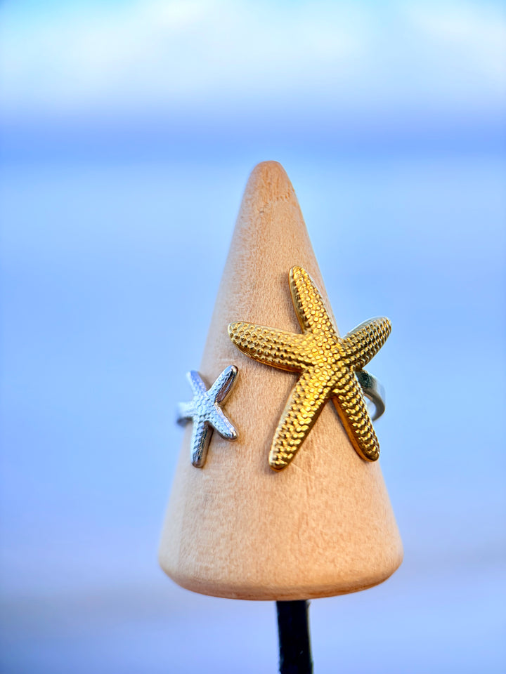 Sortija de Estrellas de Mar Dobletono
