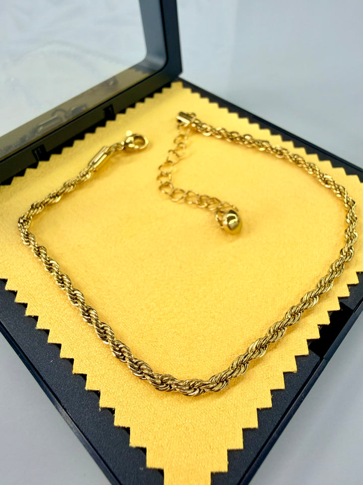 Tobillera de Soga Oro