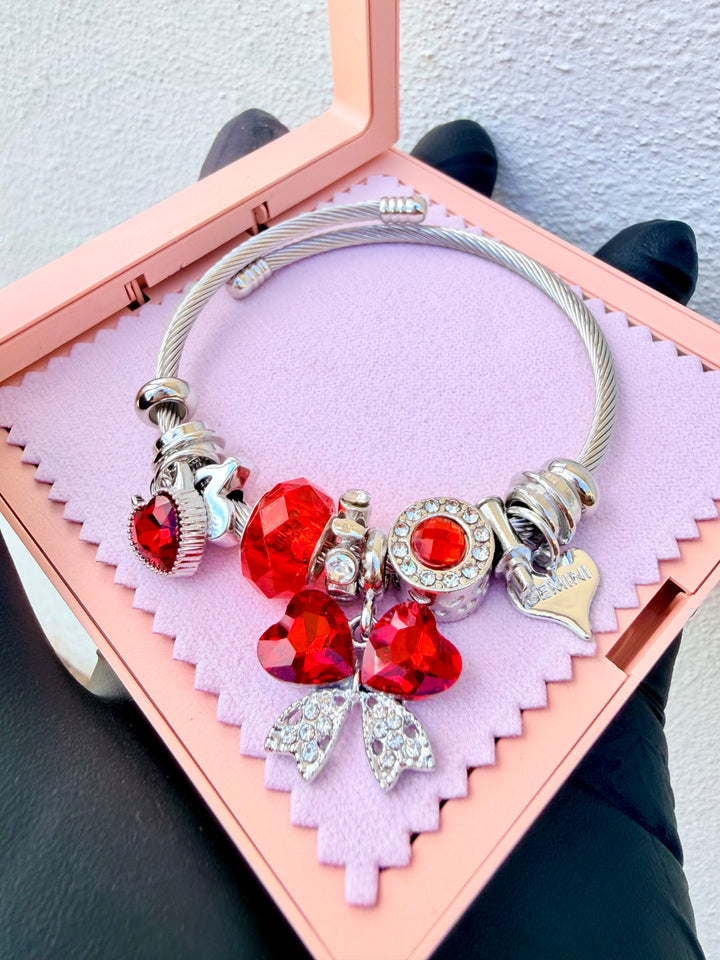 Pulsera de Charms Roja