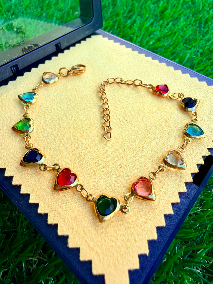 Pulsera de Corazones Multicolor