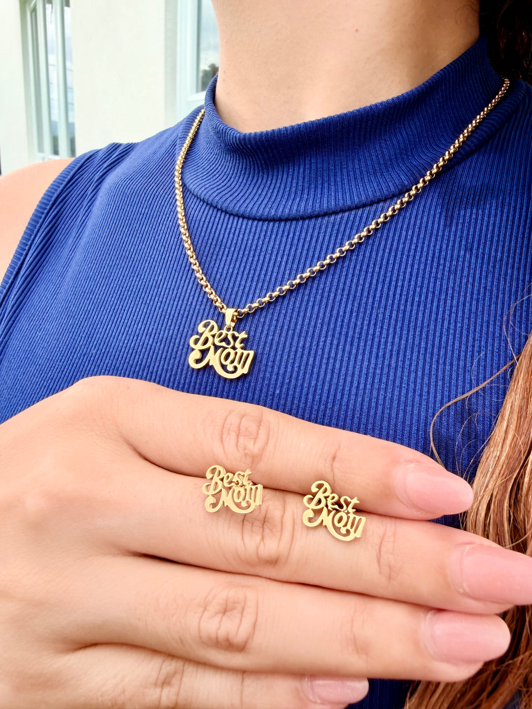 Set "BEST MOM" Oro