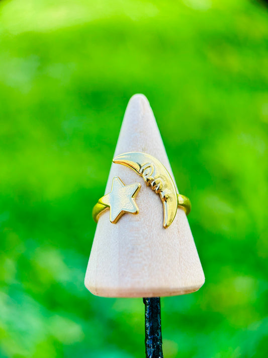 Sortija de Luna & Sol Oro