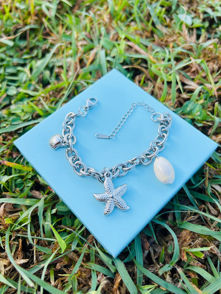 Pulsera de Estrella de Mar Plata