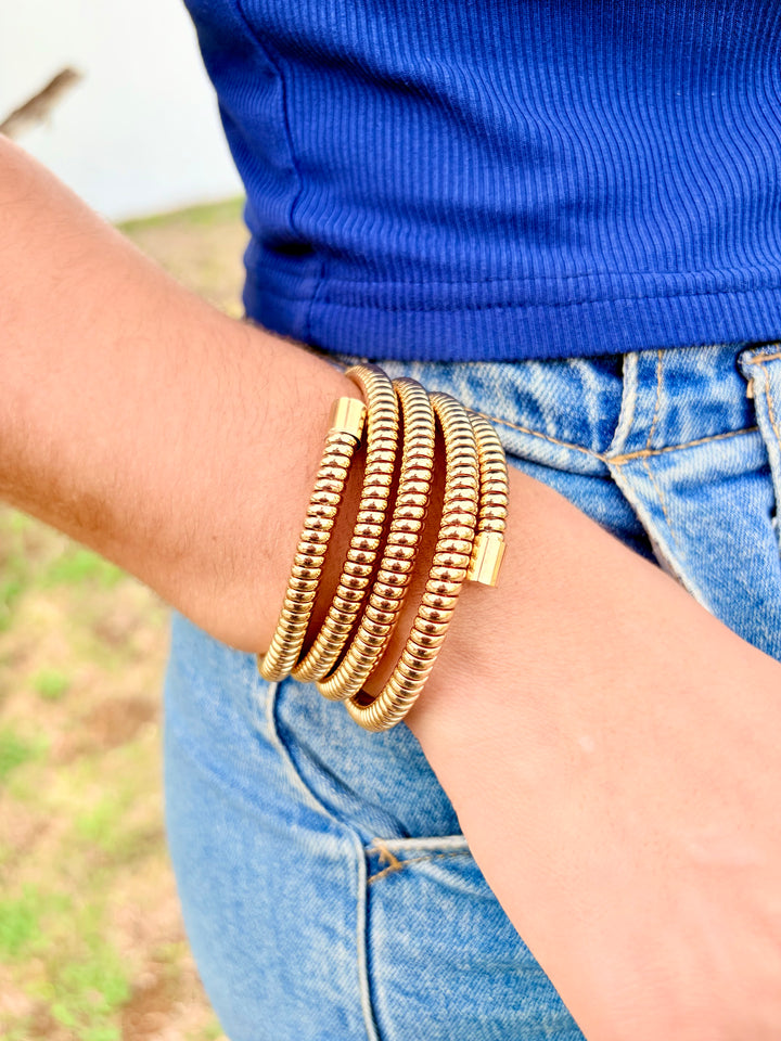 Pulsera de Cable Oro