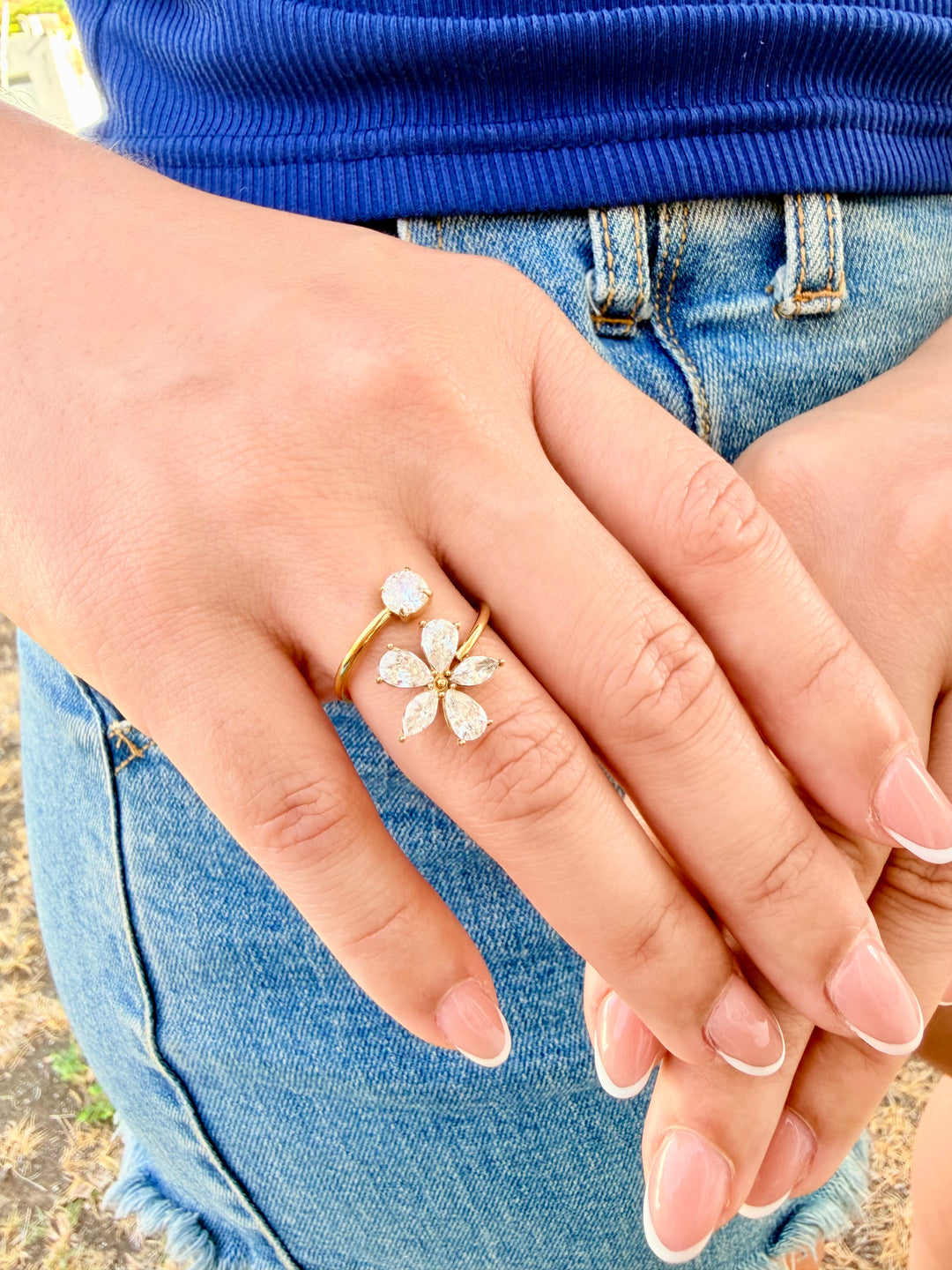 Set de Flor Margarita Oro