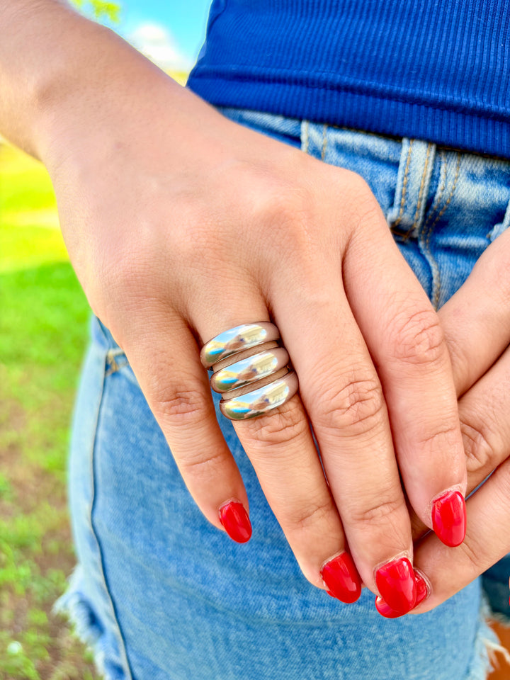 Sortija Ajustable Fashion PLATA