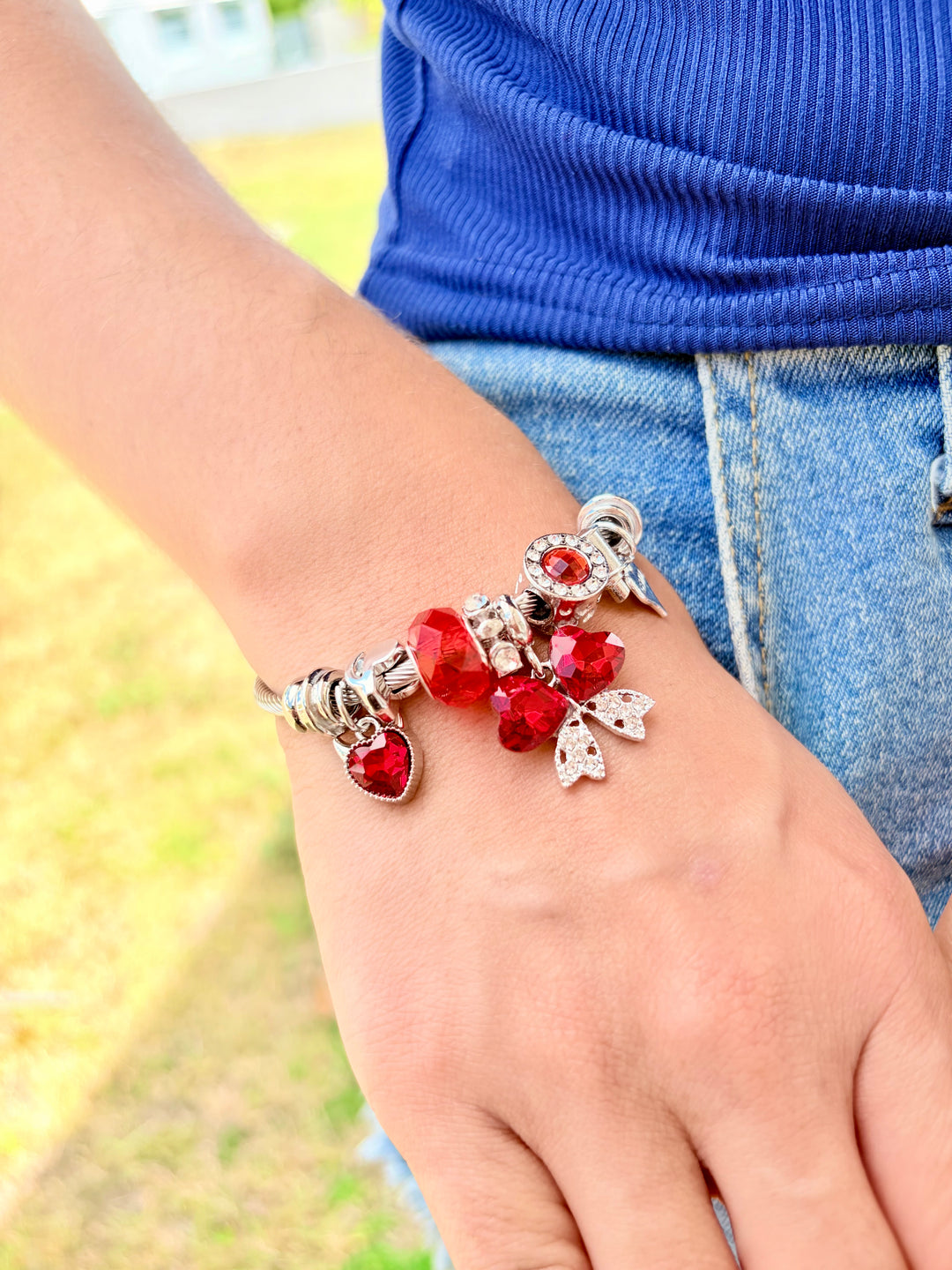 Pulsera de Charms Roja