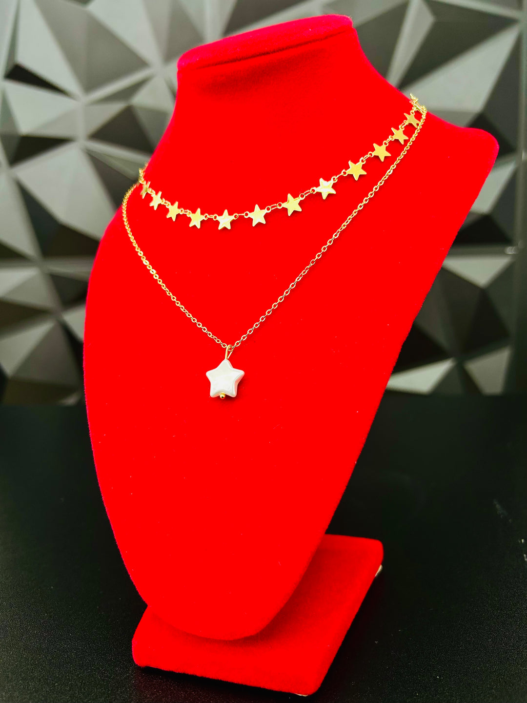 Collar Doble de Estrellas