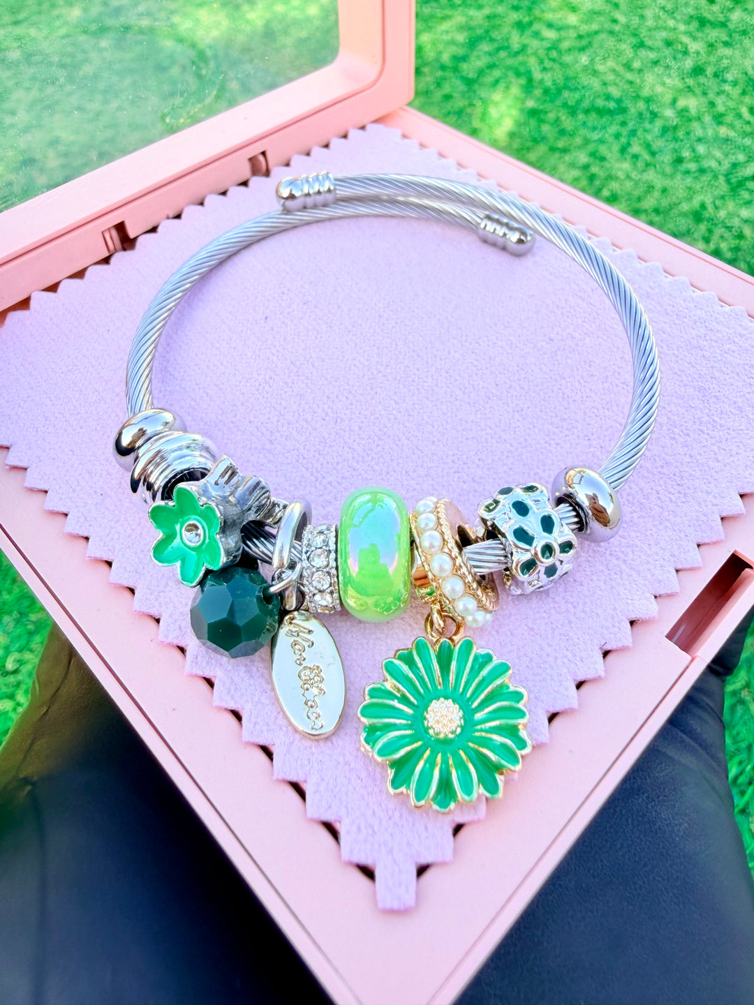 Pulsera de Charms Verde