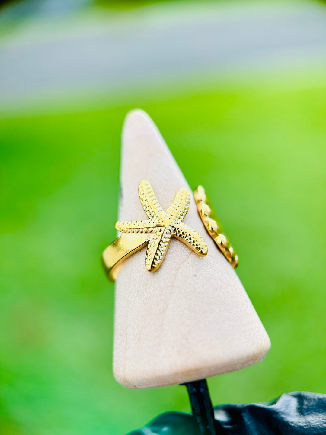 Sortija de Estrella & Concha Oro