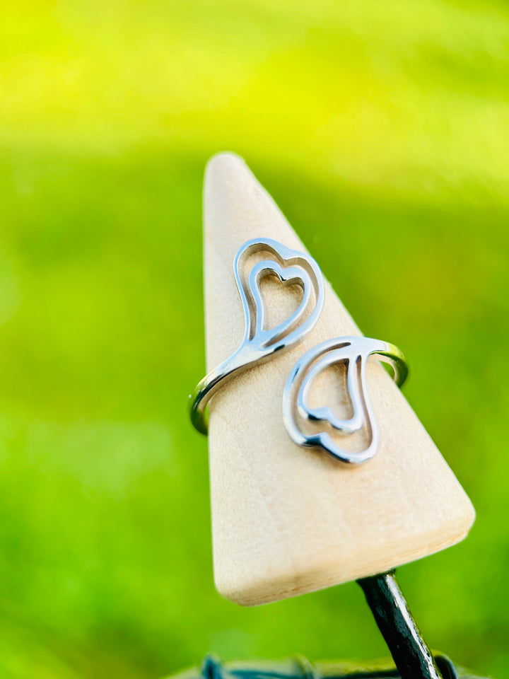 Sortija de corazon Plata