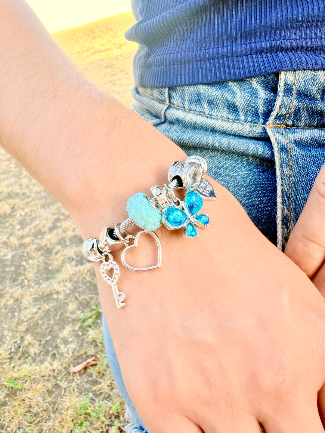 Pulsera de Charms Azul