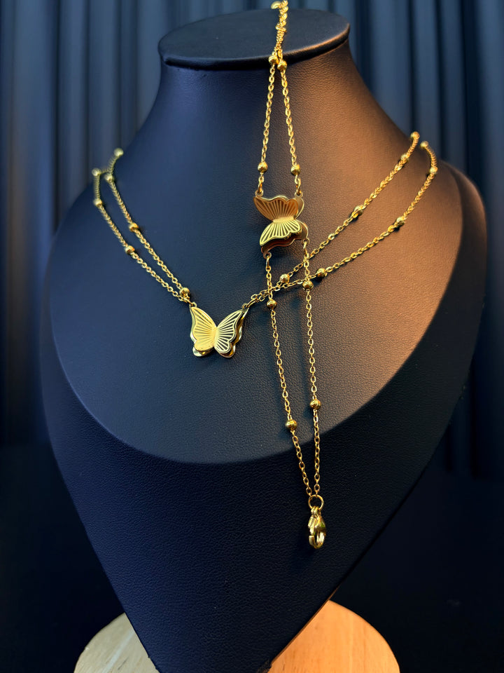 Pulsera de Mariposa Doble