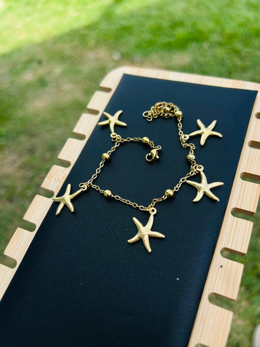 Tobillera Estrella de Mar Oro
