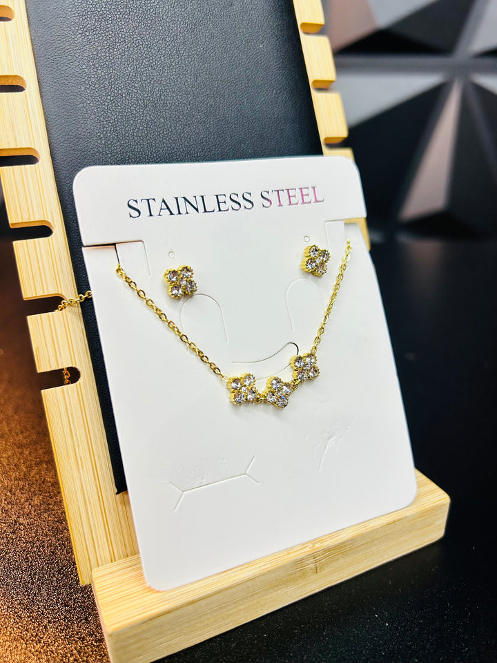 Set Van Clef piedra Blanca