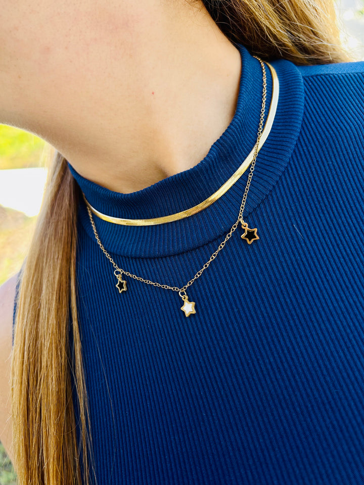 Collar Doble de Estrellas
