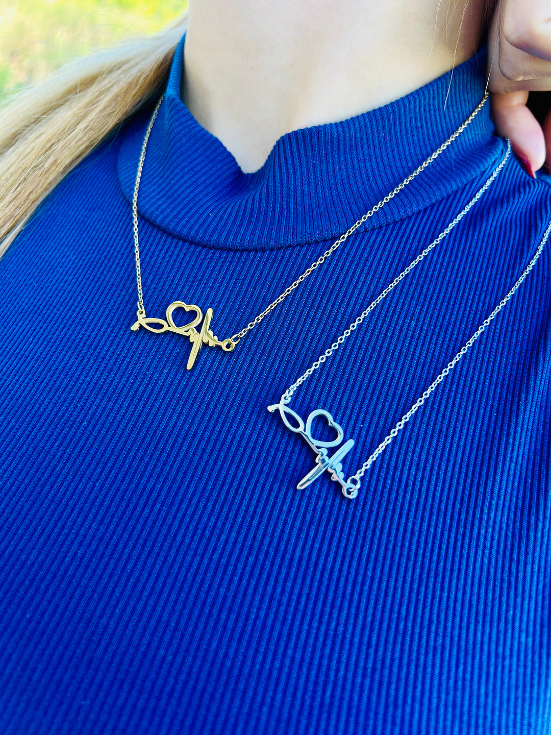 Collar de Signo Vital Plata