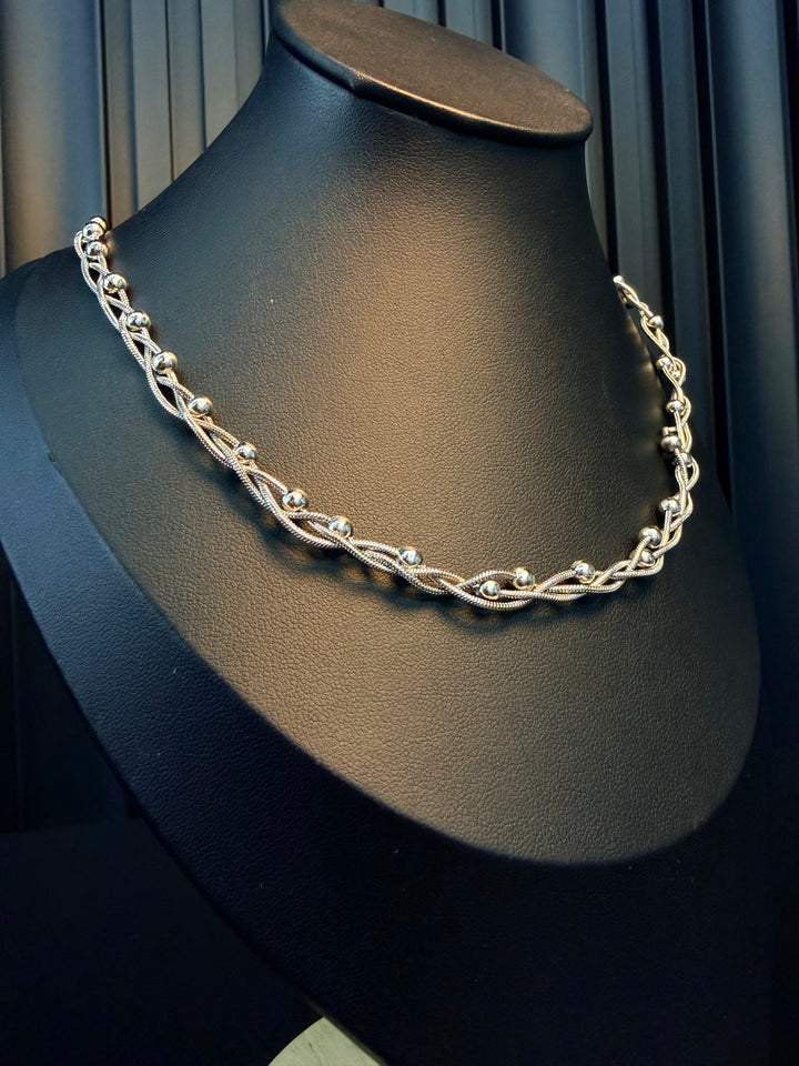 Gargantilla de Bolitas Plata
