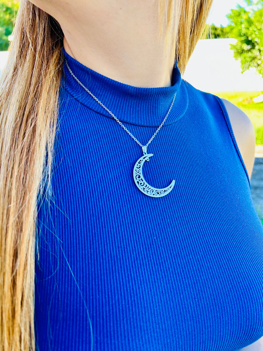 Collar de Luna Plata