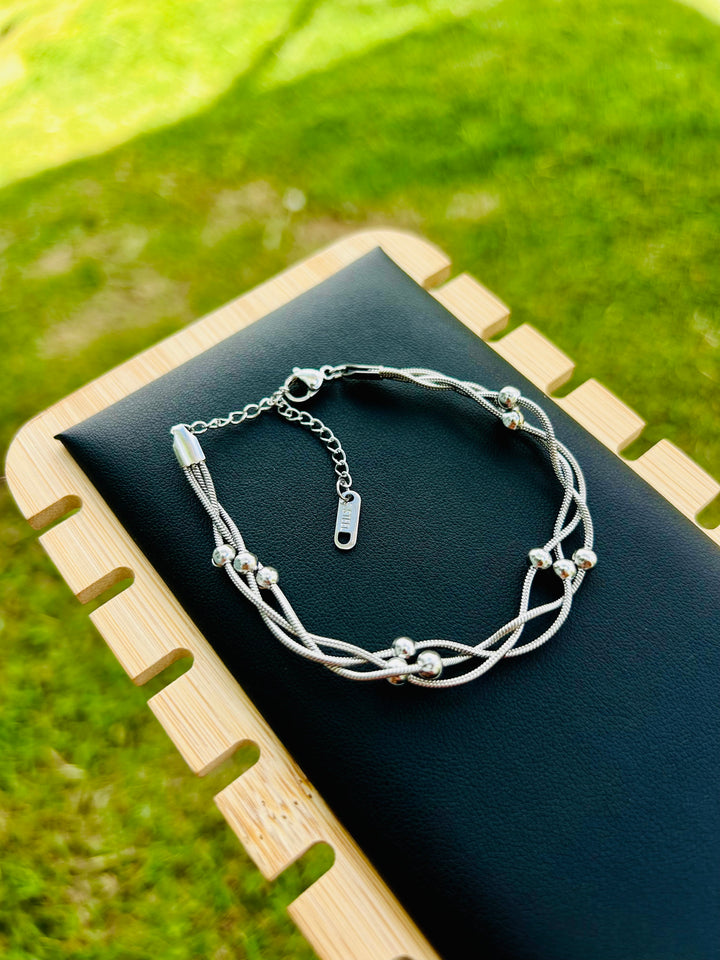 Pulsera Triple Plata