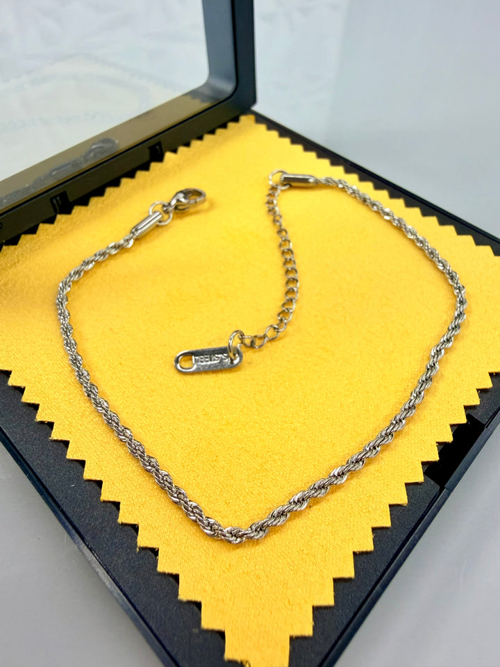 Tobillera de Soga Plata