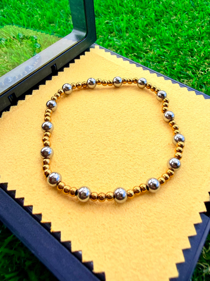 Pulsera de bolitas de hilo 1