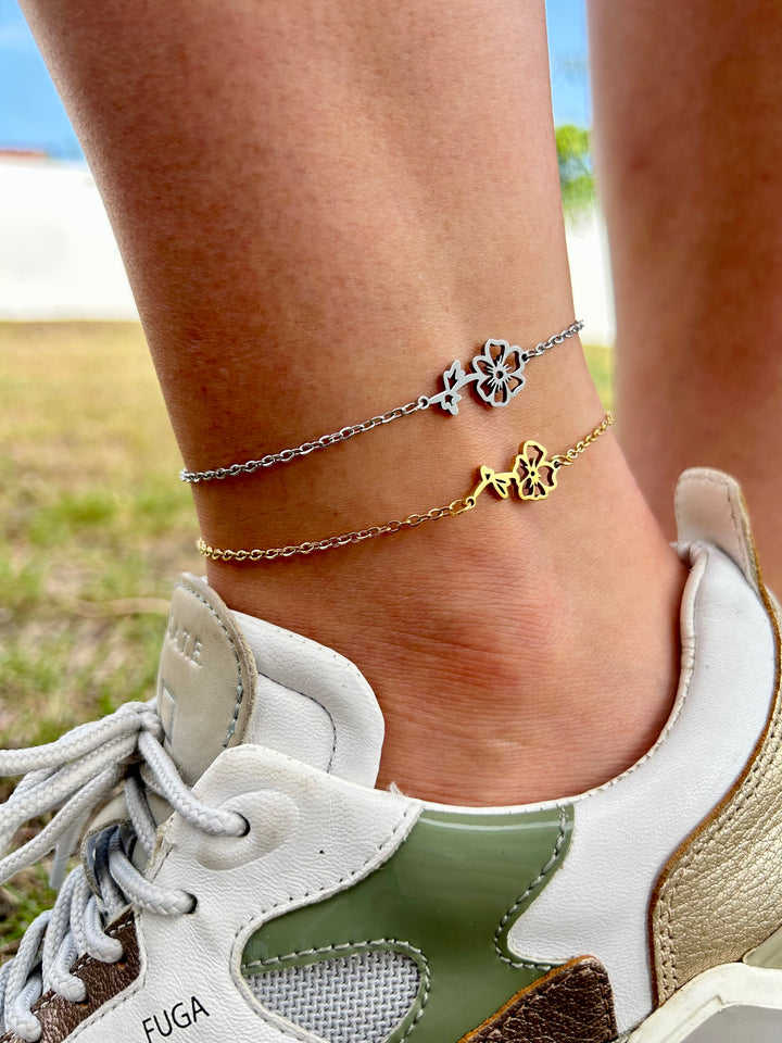 Pulsera/Tobillera de Flor 4