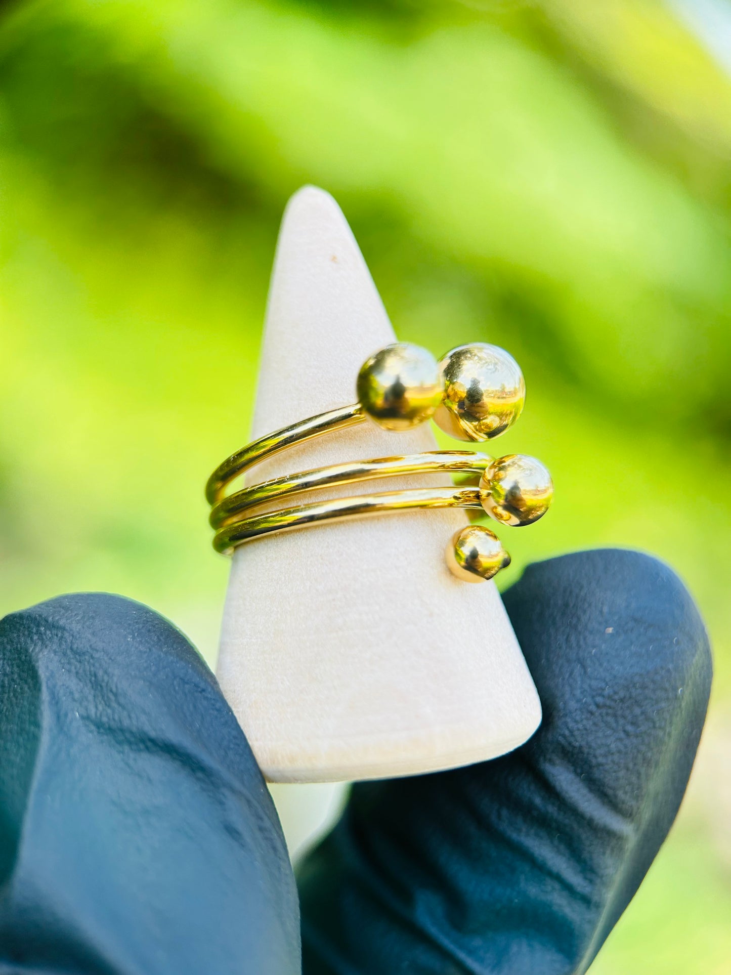 Sortija de Bolitas Oro