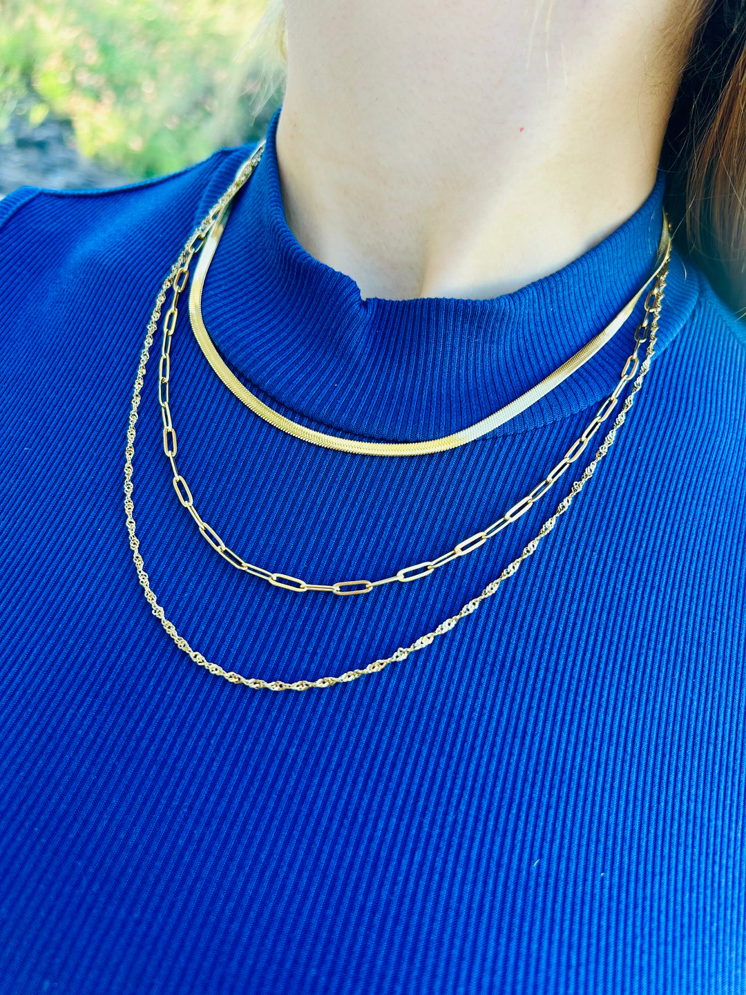 Collar en Cascada Triple