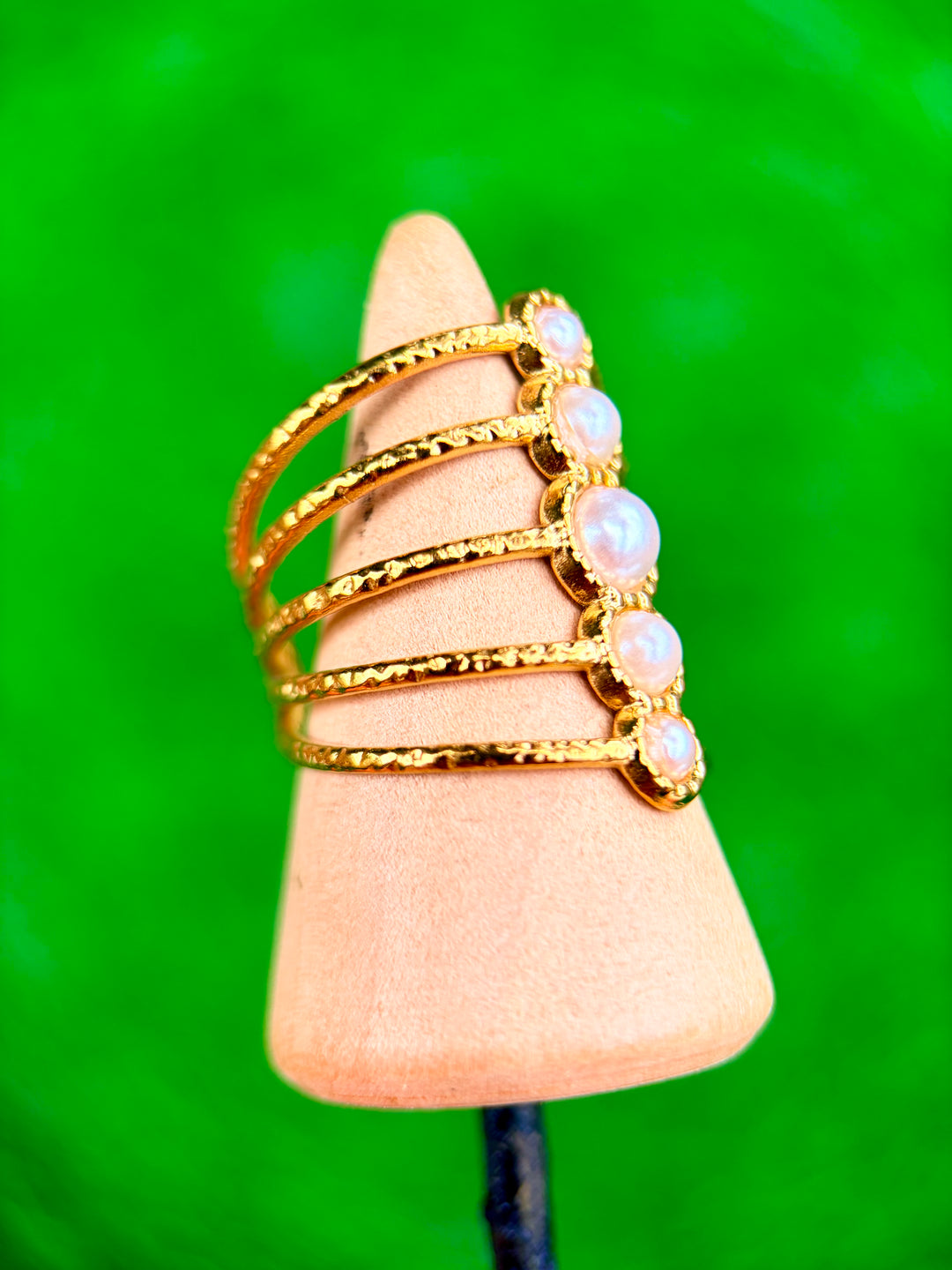 Sortija Ajustable de Perlas
