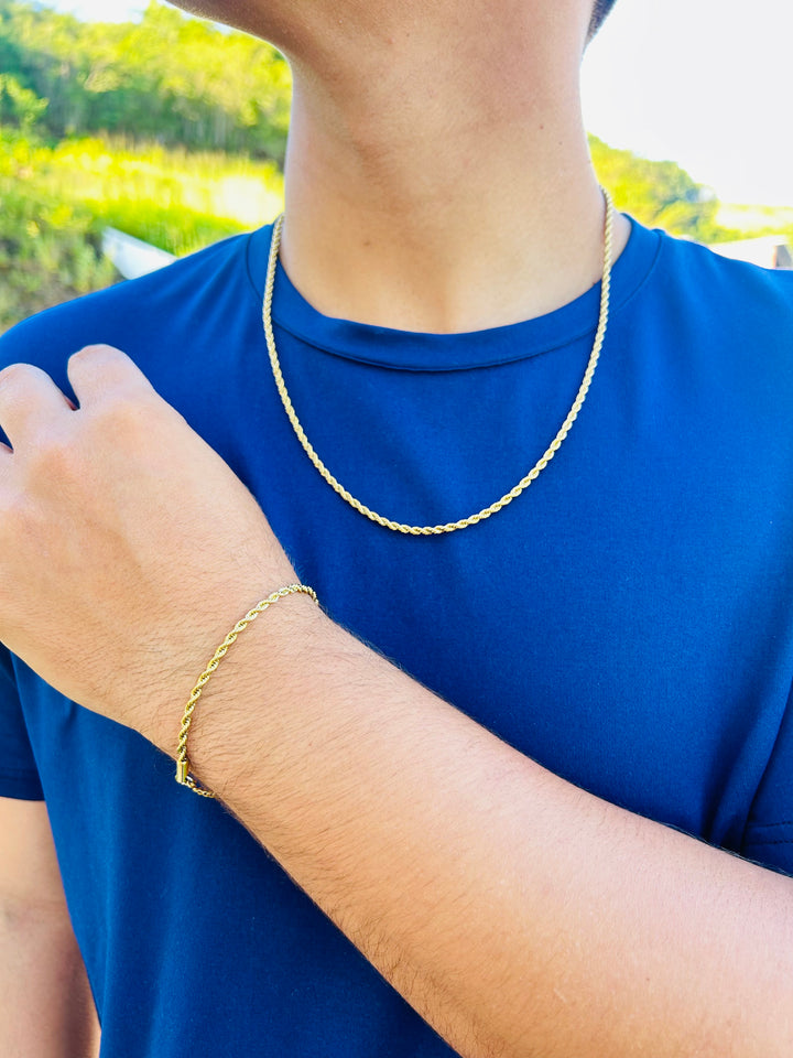 Set de Soga Oro UNISEX