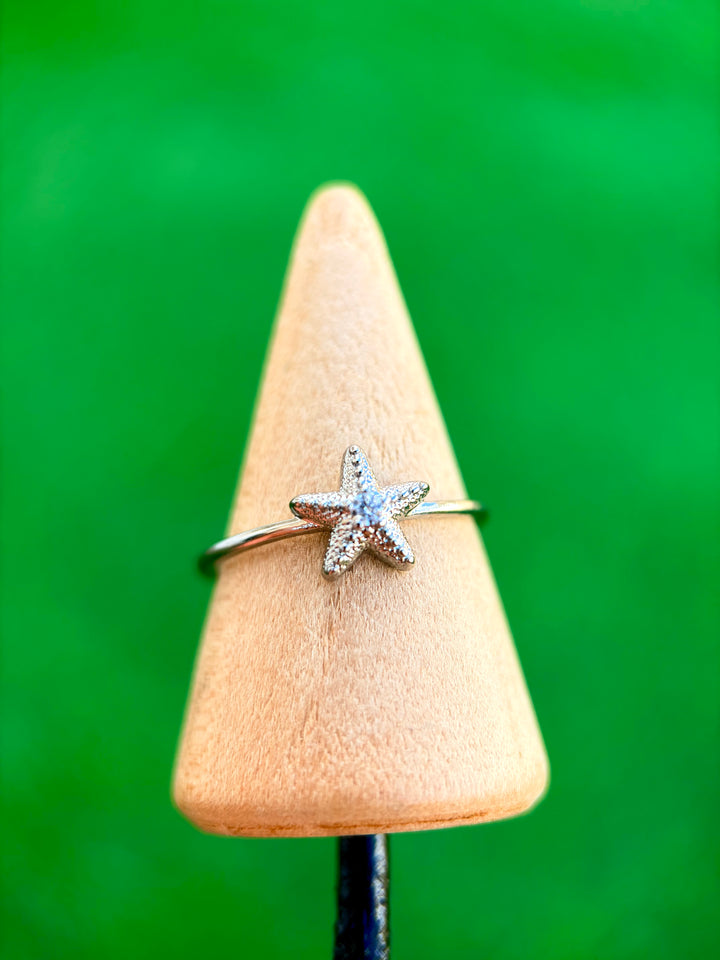 Sortija de Estrella de Mar plata
