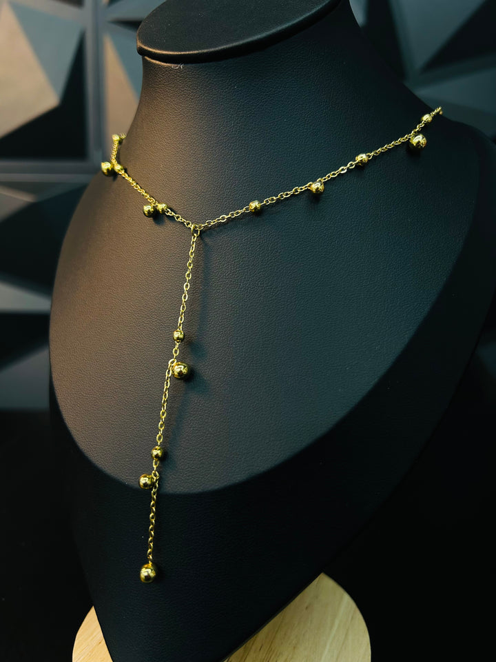 Collar de bolitas Oro