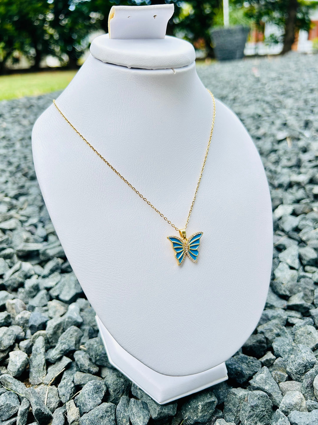 Butterfly Blue Necklace