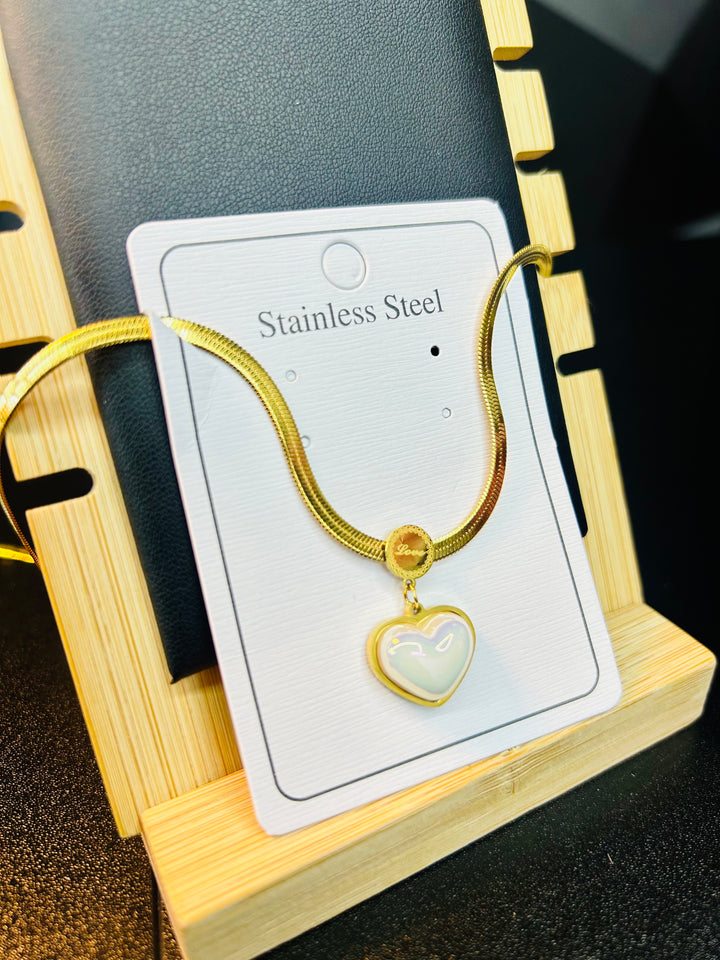 Set de Gargantilla de Corazon