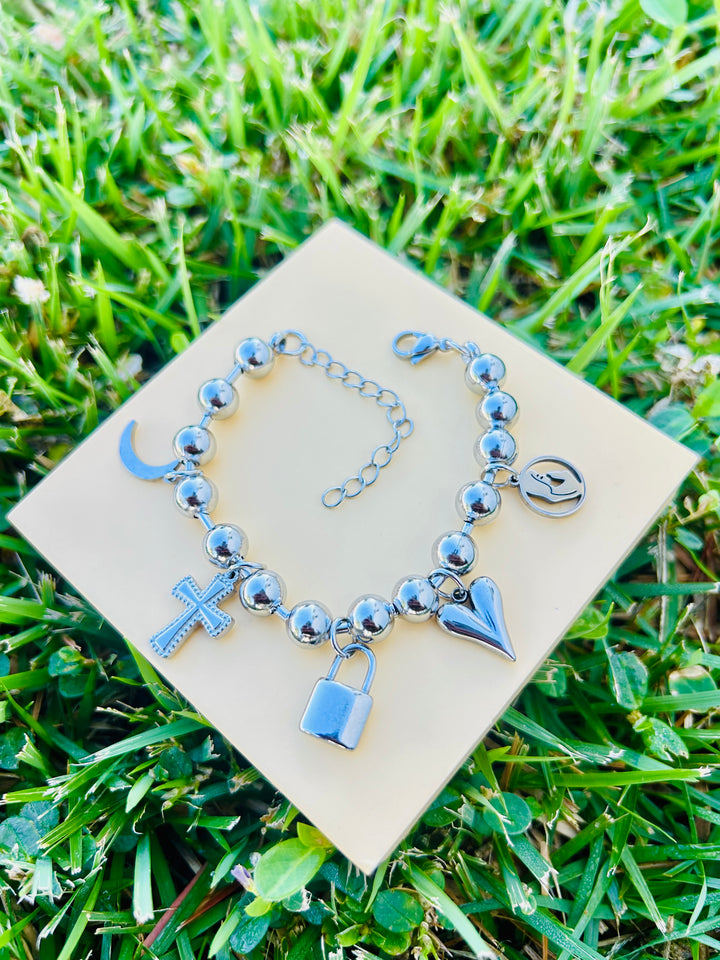 Pulsera de Charms Plata