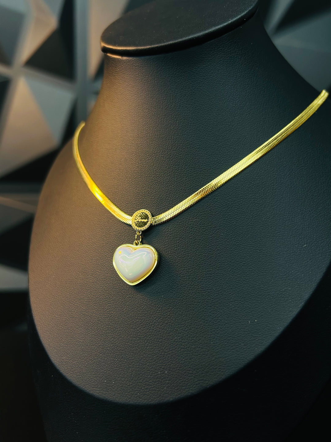 Set de Gargantilla de Corazon