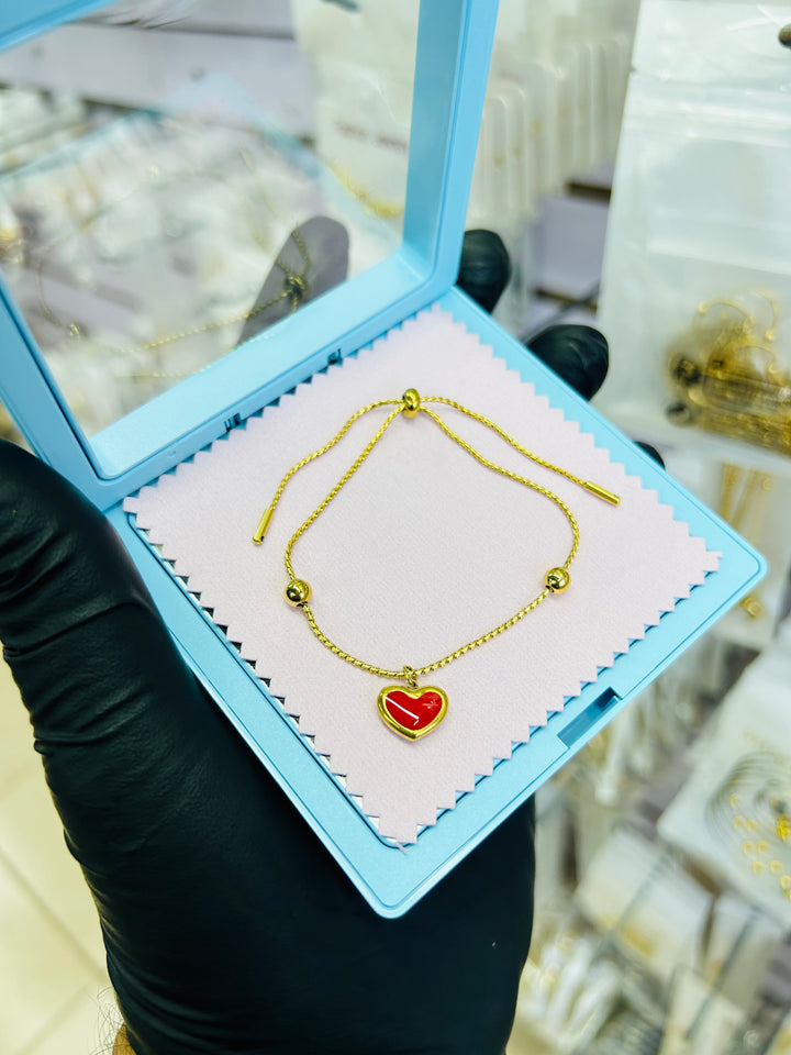 Pulsera de Corazon Rojo