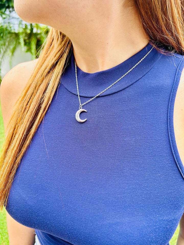 Moon Silver Necklace