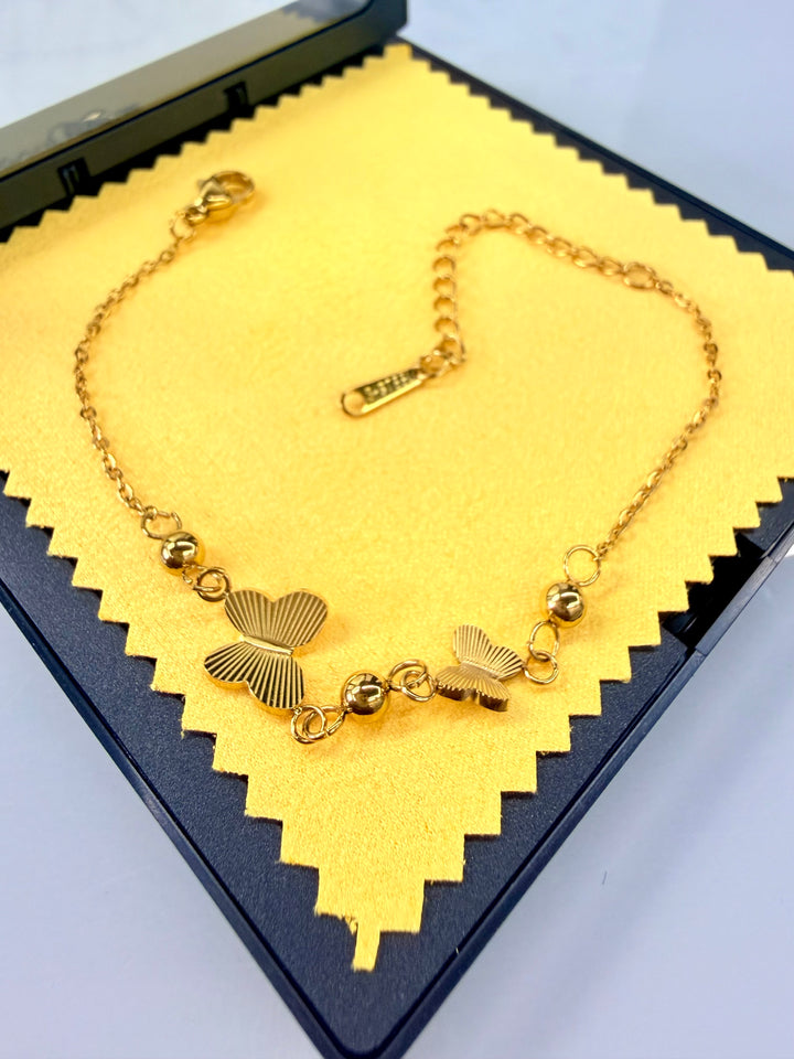 Pulsera de Mariposa Oro