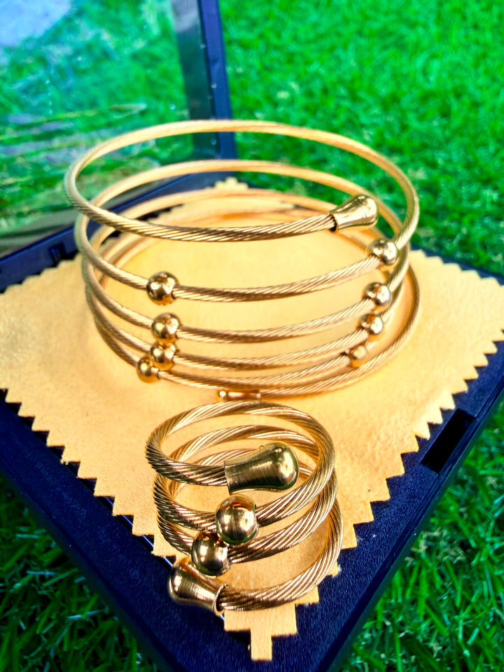 Sets de Pulsera + Sortija Oro