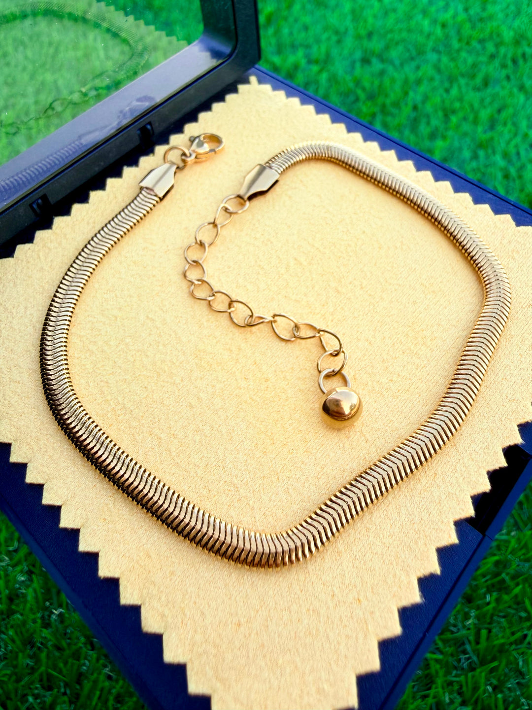 Tobillera Lisa Oro