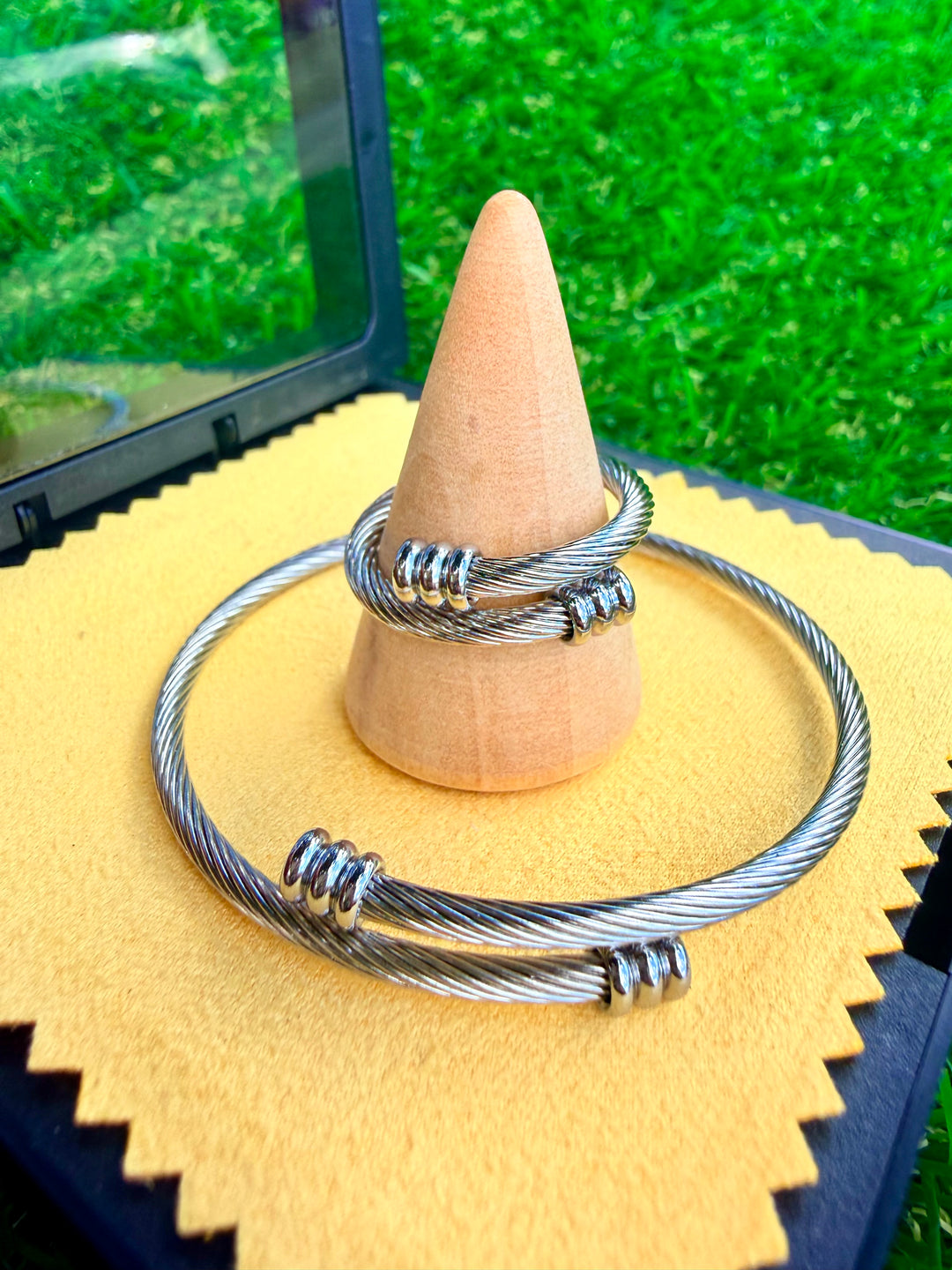 Set de Pulsera & Sortija Plata